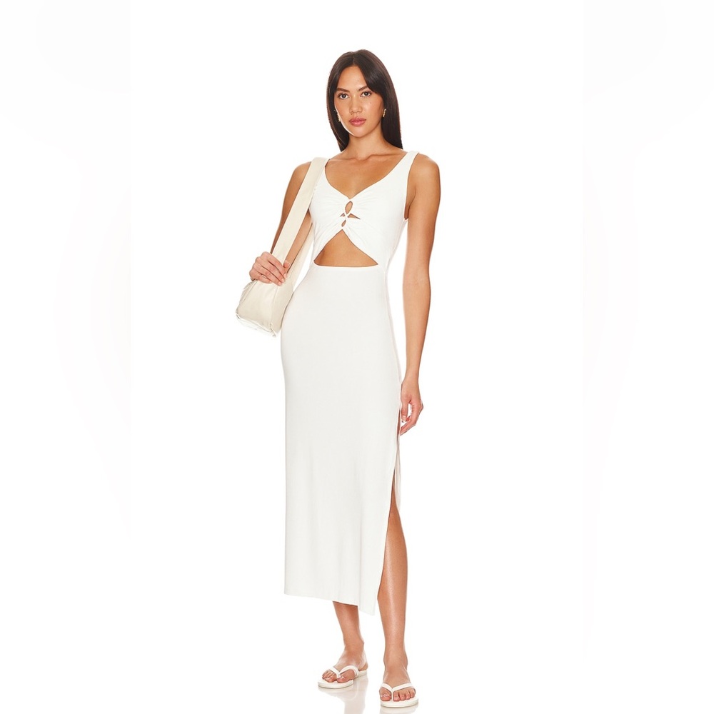 NWT L*Space Cream Camille Cut-Out Dress (Sz: Sm)
